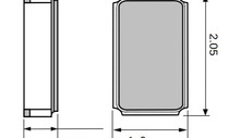 ± 20ppm 32 kHz -es kristályok akár 2 x 1,2 mm -es kristályok